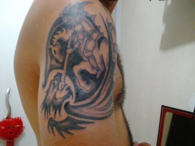 Tatuagem do Corinthians do Anderson