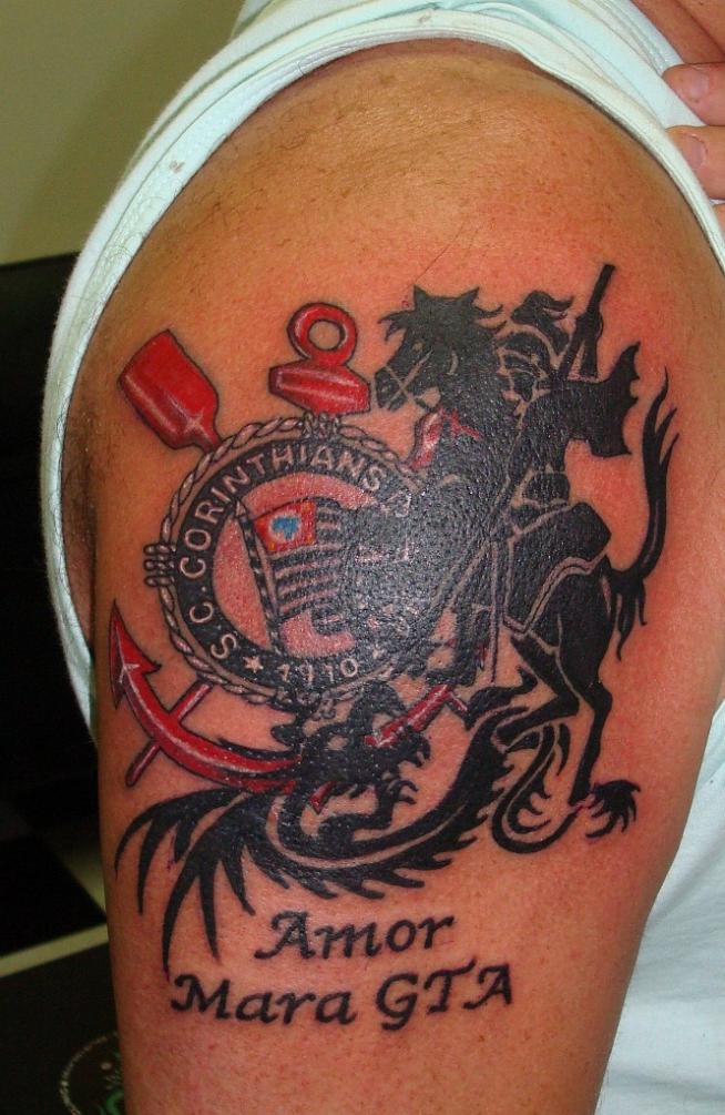 Tatuagem do Corinthians do Antonio