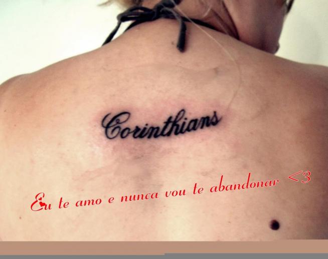 Tatuagem do Corinthians da Bruna