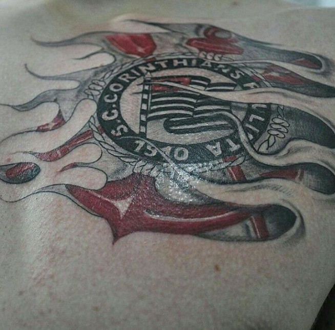 Tatuagem do Corinthians do Bruno