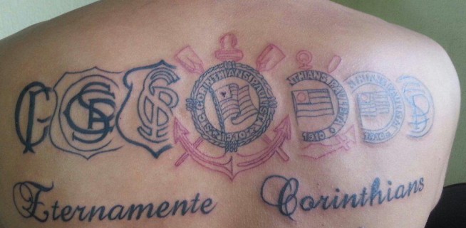 Tatuagem do Corinthians do Bruno