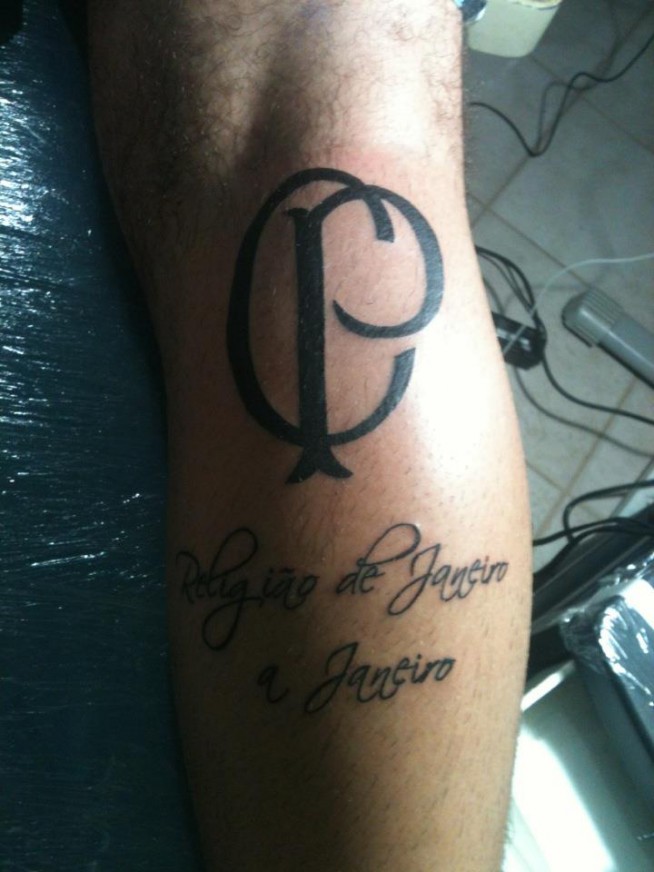 Tatuagem do Corinthians do Caio