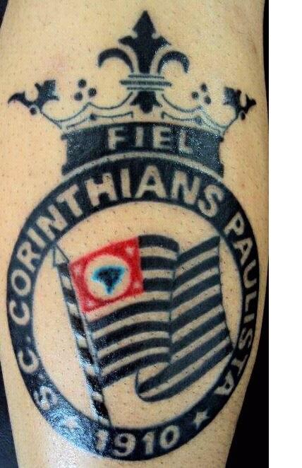 Tatuagem do Corinthians do Caio