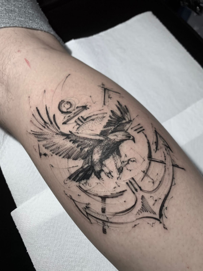 Tatuagem do Corinthians do Caique