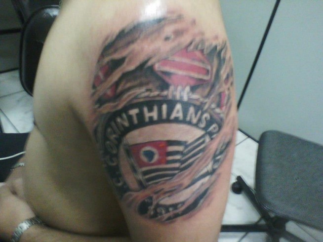 Tatuagem do Corinthians do Csar