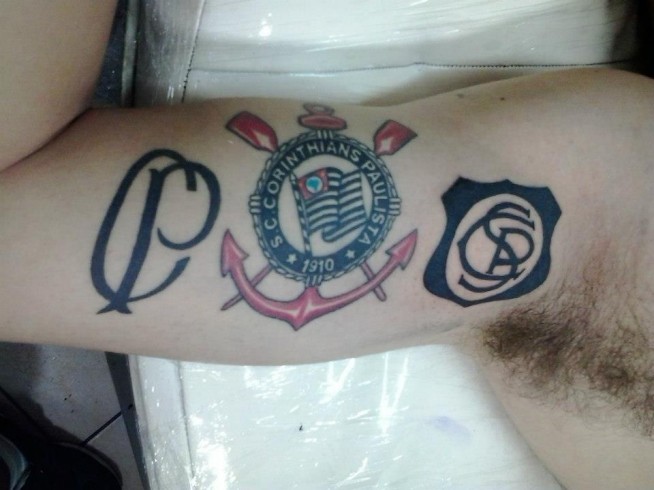 Tatuagem do Corinthians do Csar Luiz