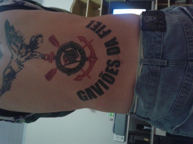 Tatuagem do Corinthians do Charles