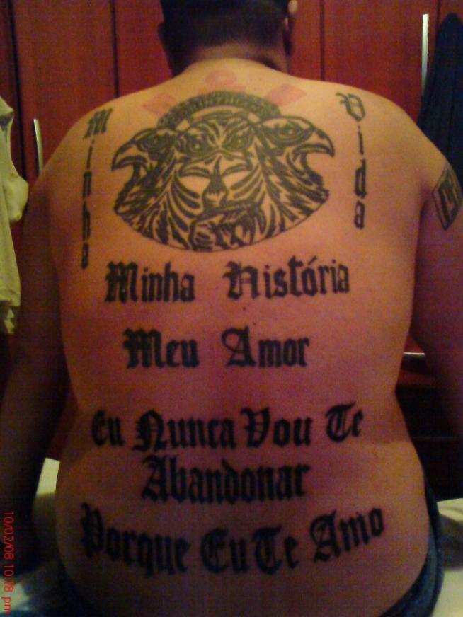 Tatuagem do Corinthians do Christian