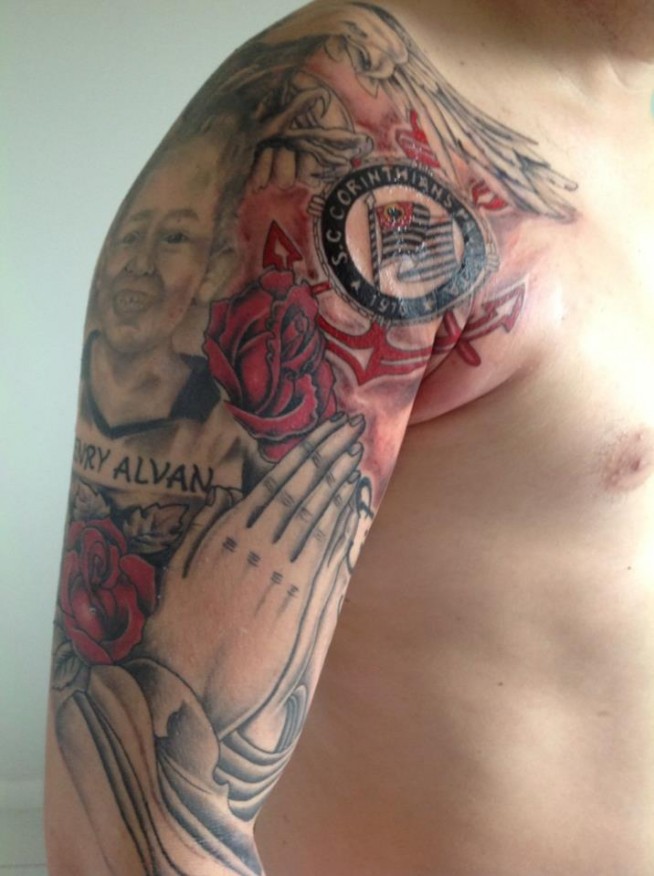 Tatuagem do Corinthians do Cleiton