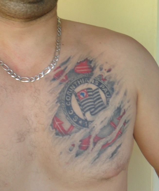 Tatuagem do Corinthians do Daniel