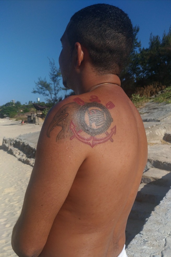 Tatuagem do Corinthians do Daniel