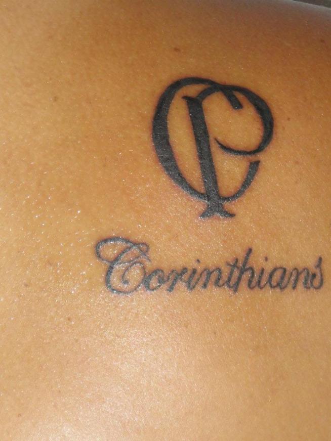 Tatuagem do Corinthians da Deda