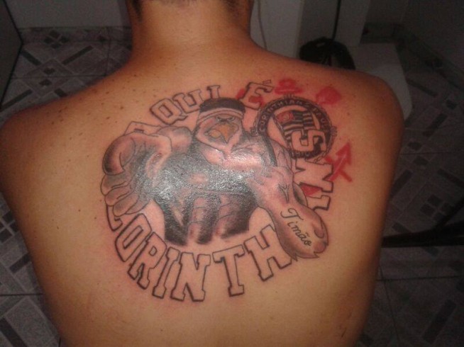 Tatuagem do Corinthians do Dhiego