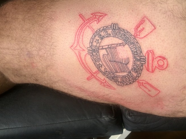 Tatuagem do Corinthians do Diego