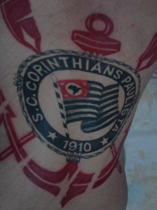 Tatuagem do Corinthians do Diego