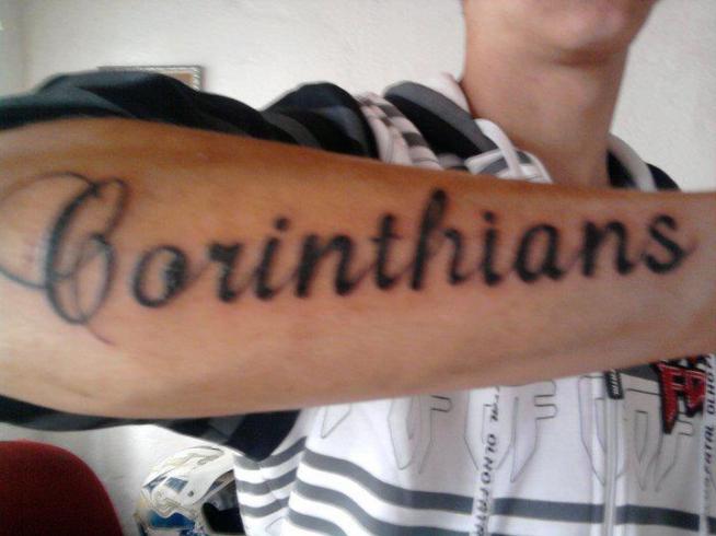 Tatuagem do Corinthians do Douglas