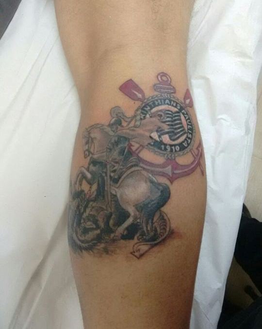 Tatuagem do Corinthians do Eder