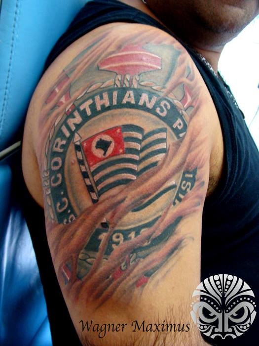 Tatuagem do Corinthians do Edson