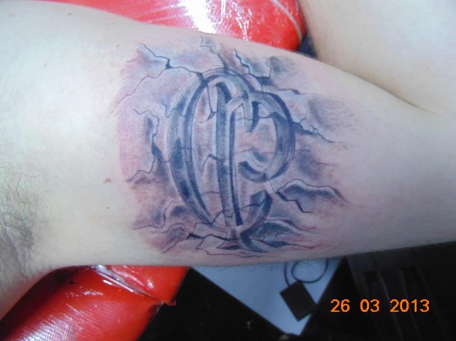 Tatuagem do Corinthians do Eduardo