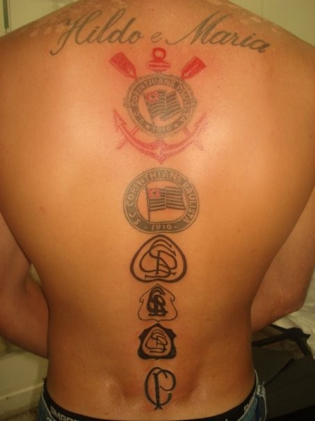 Tatuagem do Corinthians do EVERTON