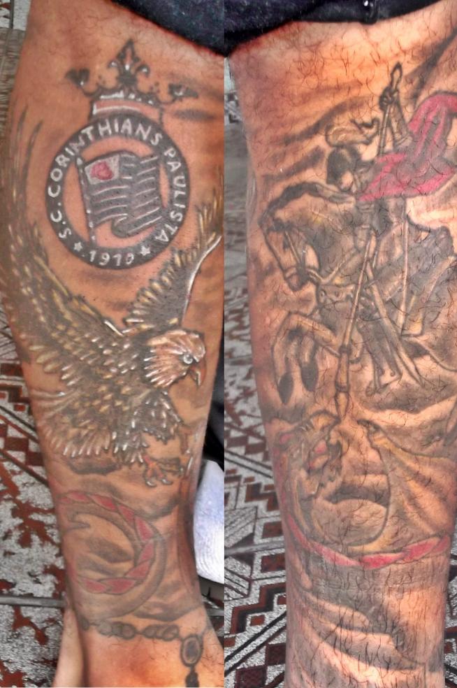 Tatuagem do Corinthians do Fabio