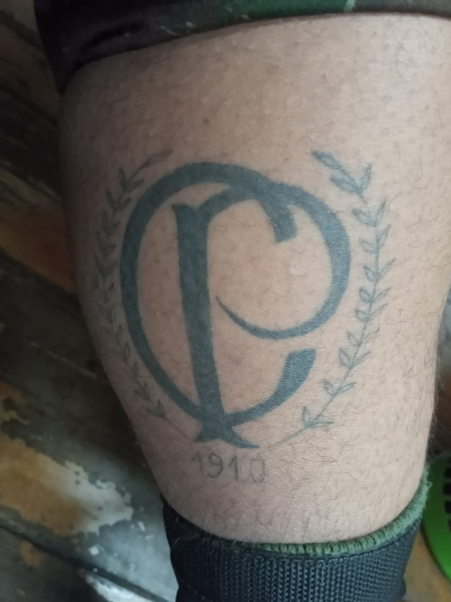 Tatuagem do Corinthians do Fabio