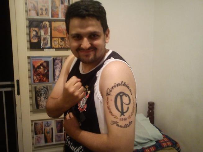 Tatuagem do Corinthians do Felipe