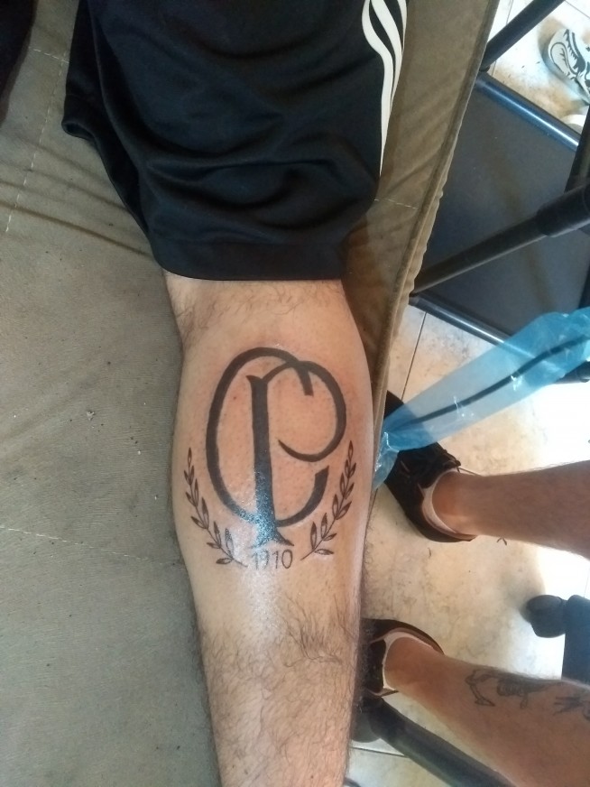 Tatuagem do Corinthians do Felipe