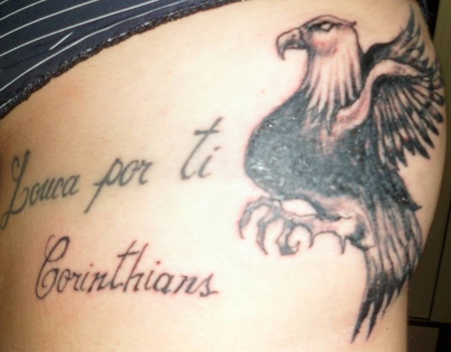 Tatuagem do Corinthians da Franciele