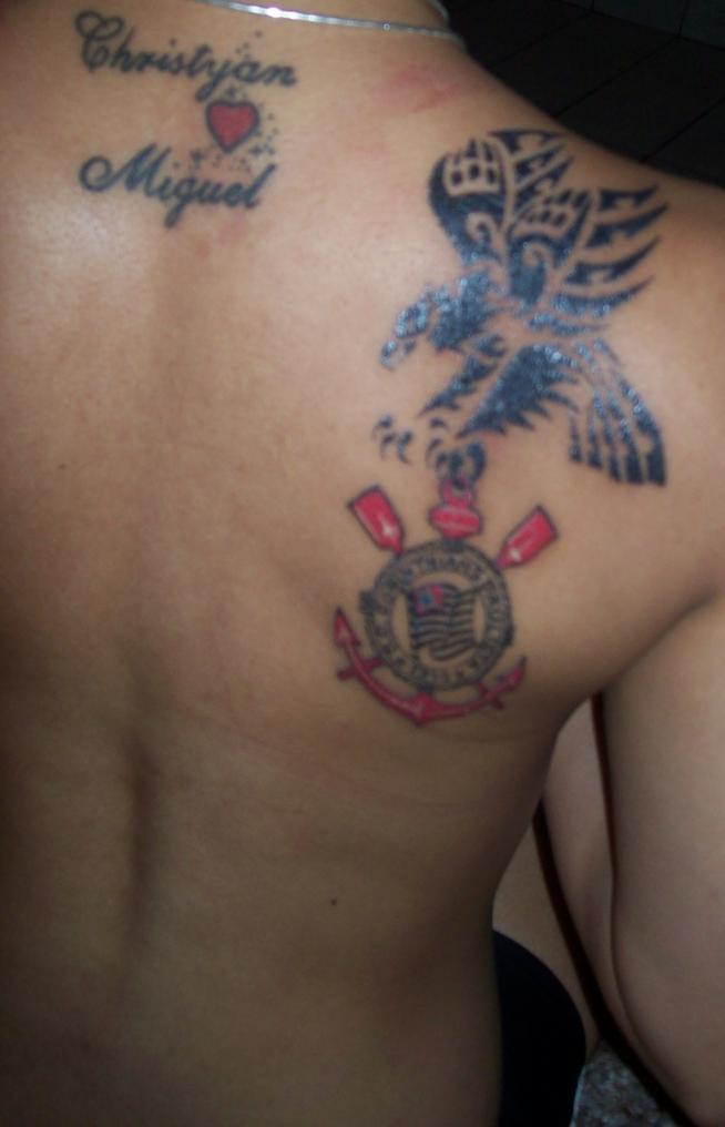 Tatuagem do Corinthians da Gabriella