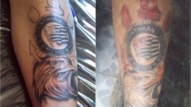 Tatuagem do Corinthians do Gerson