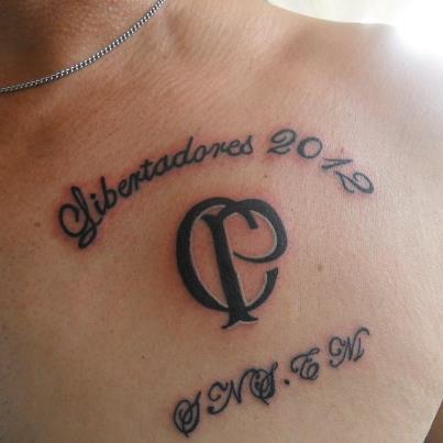 Tatuagem do Corinthians do Gilmar