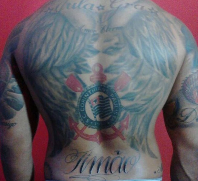 Tatuagem do Corinthians do Gilson