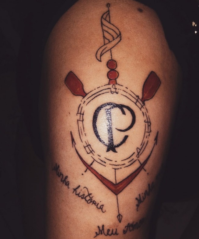 Tatuagem do Corinthians da Giovanna
