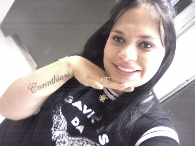 Tatuagem do Corinthians da Graziele
