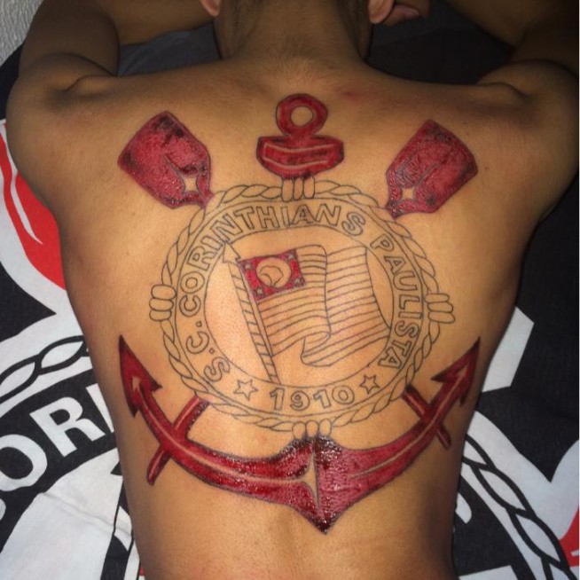 Tatuagem do Corinthians do Guh