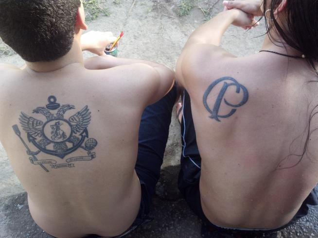Tatuagem do Corinthians do Gustavo
