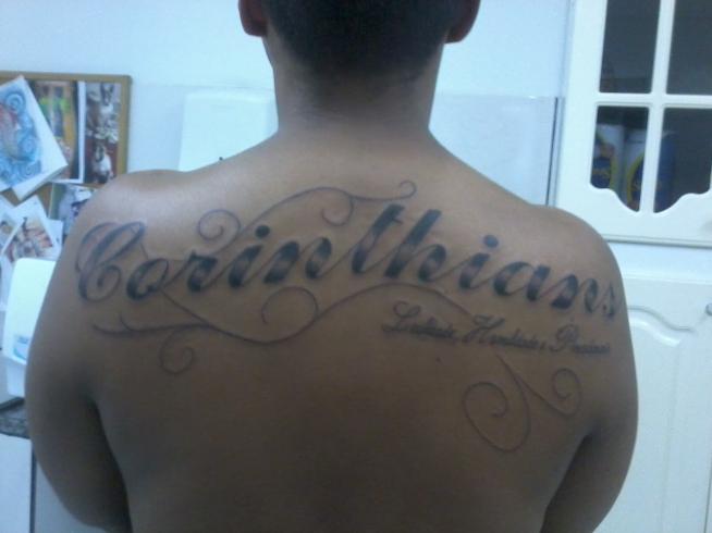 Tatuagem do Corinthians do Henrique Tadeu