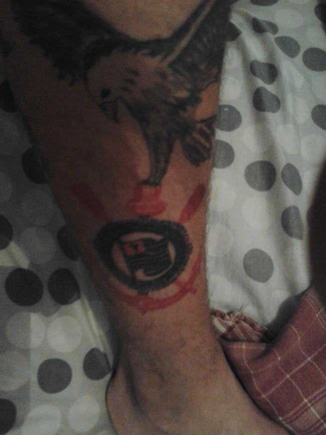 Tatuagem do Corinthians do jeferson