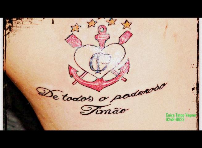 Tatuagem do Corinthians da Jssica