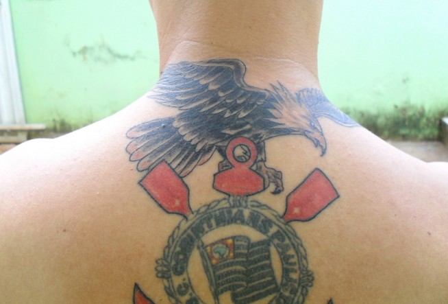 Tatuagem do Corinthians do Jo�o