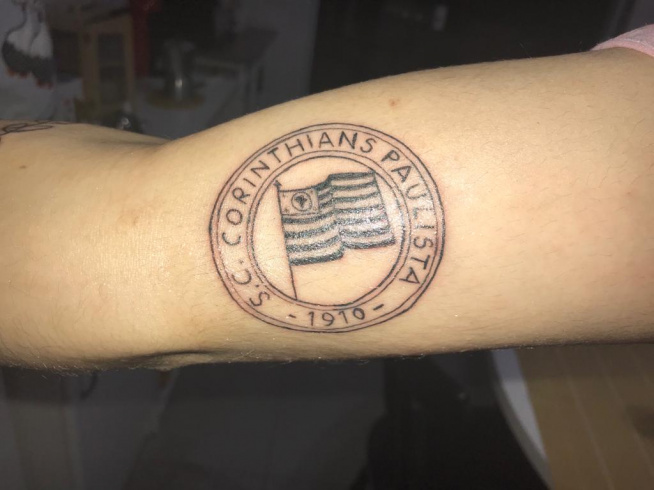 Tatuagem do Corinthians do Jo�o Paulo