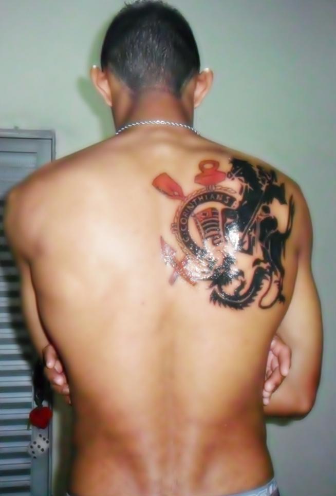 Tatuagem do Corinthians do Kaique