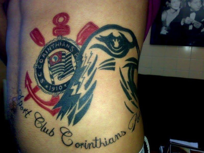 Tatuagem do Corinthians do Karlos