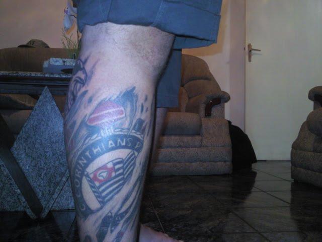 Tatuagem do Corinthians do Leandro