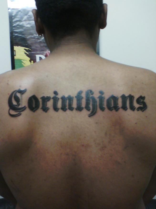 Tatuagem do Corinthians do leandro