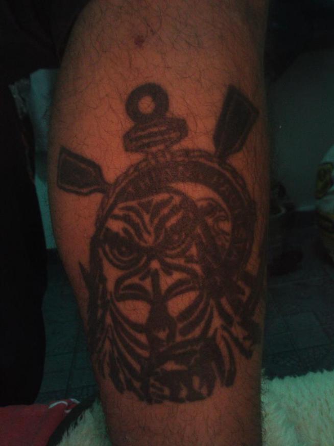 Tatuagem do Corinthians do Leandro