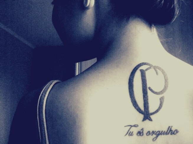 Tatuagem do Corinthians da Let�cia