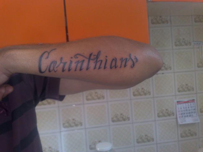 Tatuagem do Corinthians do Luis