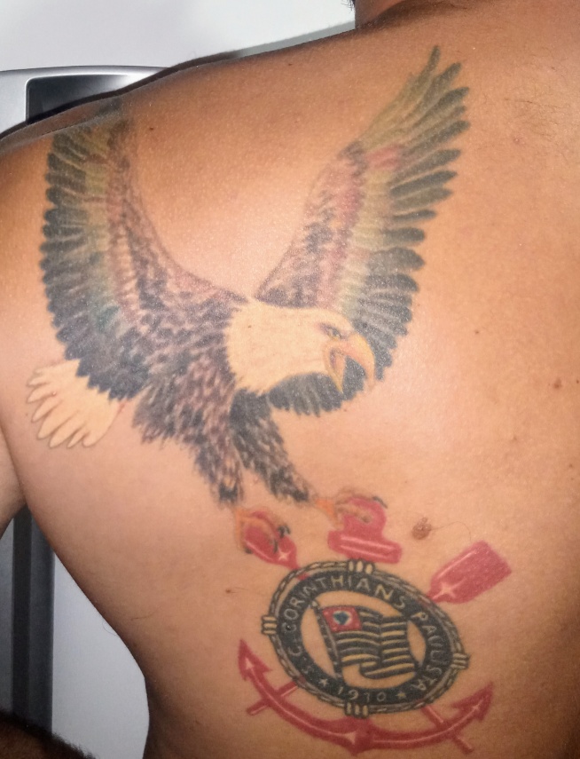Tatuagem do Corinthians do Luis